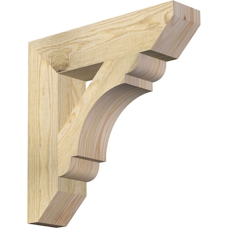 Olympic Slat Rough Sawn Bracket, Douglas Fir, 4"W x 18"D x 18"H